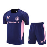 25/26  Feyenoord  Sapphire blue  Double zippers pockets Training Short Suit