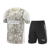 25/26 PSV Light yellow Camouflage style Double zippers pockets Training Short Suit