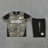 25/26 PSV Black Camouflage style Double zippers pockets Training Short Suit