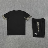 25/26 PSV Black Camouflage style Double zippers pockets Training Short Suit