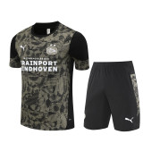 25/26 PSV Black Camouflage style Double zippers pockets Training Short Suit