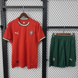 25/26 Portugal Ｈome  Adult Set of clothes Soccer Jersey