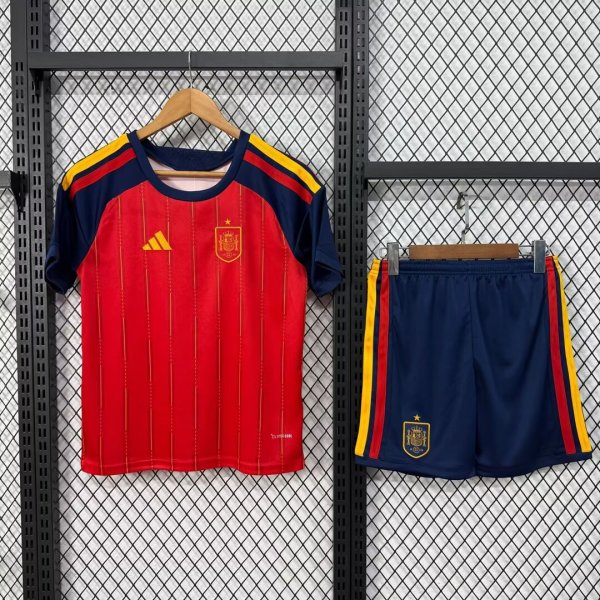 26/27 Spain Home Adult Set of clothes Soccer Jersey
