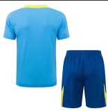 25/26 BAR  Light Blue Short Sleeved Football training  Suit