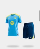 25/26 BAR  Light Blue Short Sleeved Football training  Suit