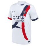 25/26 PSG Away Double stars (front/back) Champions #26 Backside advertisement  Player Version Soccer Jersey