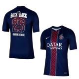 25/26 PSG Home Double stars (front/back) Champions# 26 Backside advertisement  Player Version Soccer Jersey