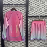 25/26 BAR Special Edition Long sleeves pink Adult Set of clothes Soccer Jersey