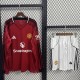 25/26  Man Utd  Home Ground Lond Sleeve Adult Set of clothes Soccer Jersey