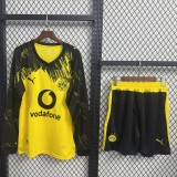 25/26 Dortmund Home Ground Long sleeves  Adult Set of clothes Soccer Jersey