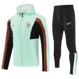 26/27 France Light green Hooded Tracksuit