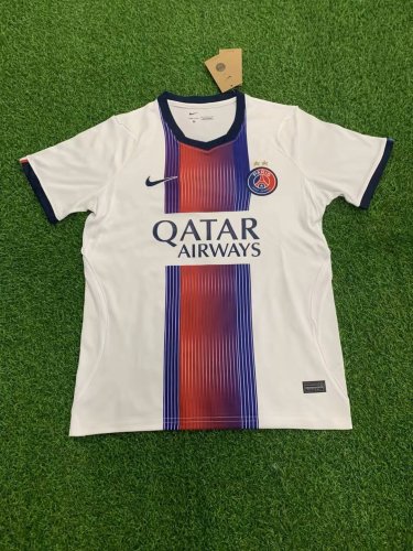 26/27 PSG Away white Two stars Fans Soccer Jersey