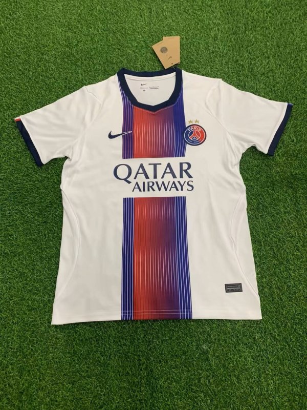 26/27 PSG Away white Two stars Fans Soccer Jersey