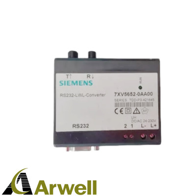 SIEMENS 7XV5652-0AA00 RS232-LWL-CONVERTER OPTICAL FIBRE PROTECTION RELAY