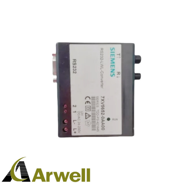 SIEMENS 7XV5652-0AA00 RS232-LWL-CONVERTER OPTICAL FIBRE PROTECTION RELAY
