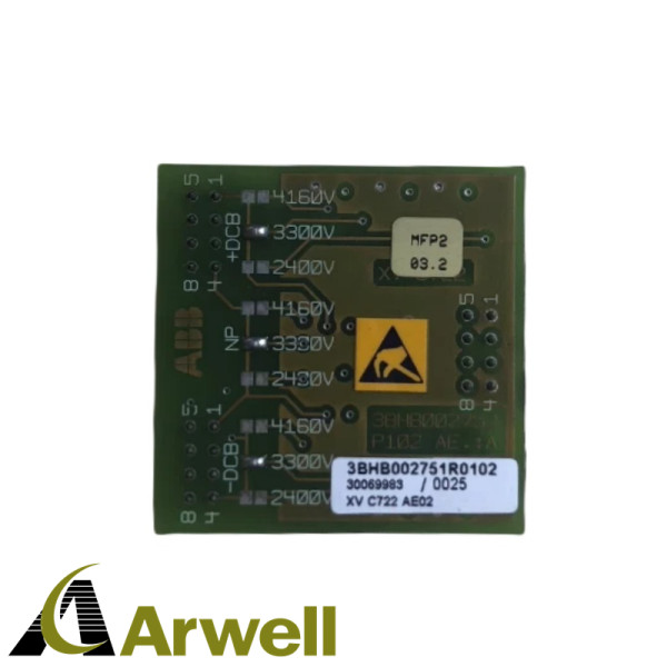 ABB 3BHB002751R0102 / SVA 3k3V,XV C722 AE03 terminal connection kit