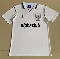 2001 Santos FC Home White Retro Soccer Jersey 2001 Santos FC Home White Retro Soccer Jersey