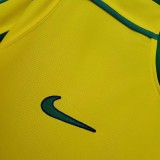 1998 Brazil Home Retro Soccer Jersey