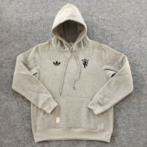 2024 Man Utd Gray Fleece Hoodie