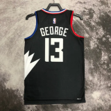 22-23 Clippers GEORGE #13 Black Top Quality Hot Pressing NBA Jersey (Trapeze Edition)