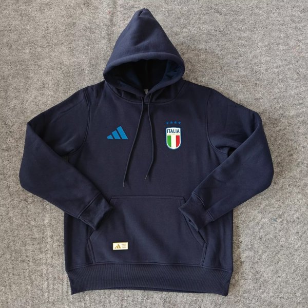 2024 Italy Dark blue Fleece Hoodie