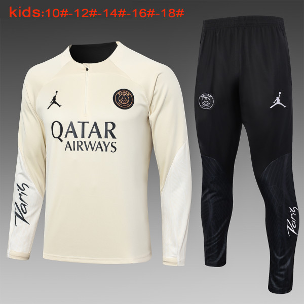 23-24 PSG High Quality Kids Half Pull Tracksuit