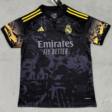 24-25 RMA Black Special Edition Fans Training shirts *黄袖前灰
