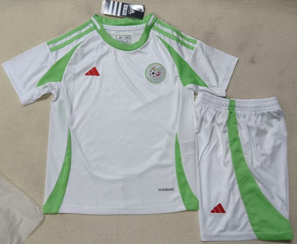 24-25 Algeria Home Kids Soccer Jersey