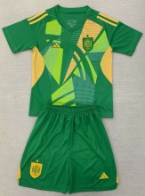 24-25 Spain Green GoalKeeper Adult Suit