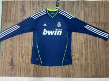 2010-2011 RMA Away Long Sleeve Retro Soccer Jersey