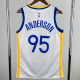 22-23 WARRIORS ANDERSON #95 White Top Quality Hot Pressing NBA Jersey