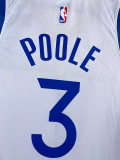 22-23 WARRIORS POOLE #3 White Top Quality Hot Pressing NBA Jersey