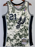 2013-14 SA Spurs DUNCAN #21 Green CamouflageTop Quality Hot Pressing NBA Jersey