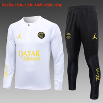 23-24 PSG High Quality Kids Half Pull Tracksuit