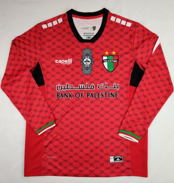 2024 Palestine Long sleeves Fans Version Soccer Jersey