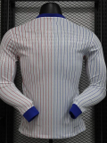 24-25 France Away Long Sleeve Player Version Soccer Jersey
