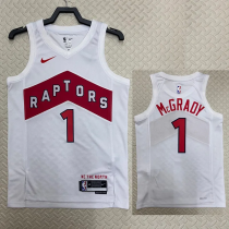 22-23 Raptors McGRADY #1 White Top Quality Hot Pressing NBA Jersey 22-23 Raptors McGRADY #1 White Top Quality Hot Pressing NBA Jersey