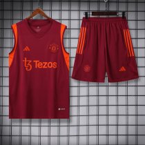 23-24 Man Utd High quality Tank Top And Shorts Suit