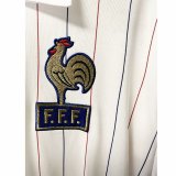1980 France Away Retro Long Sleeves Soccer Jersey