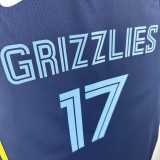 23-24 GRIZZLIES KAWAMURA #17 Dark Blue Top Quality Hot Pressing NBA Jersey