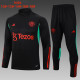 23-24 Man Utd High Quality Kids Half Pull Tracksuit