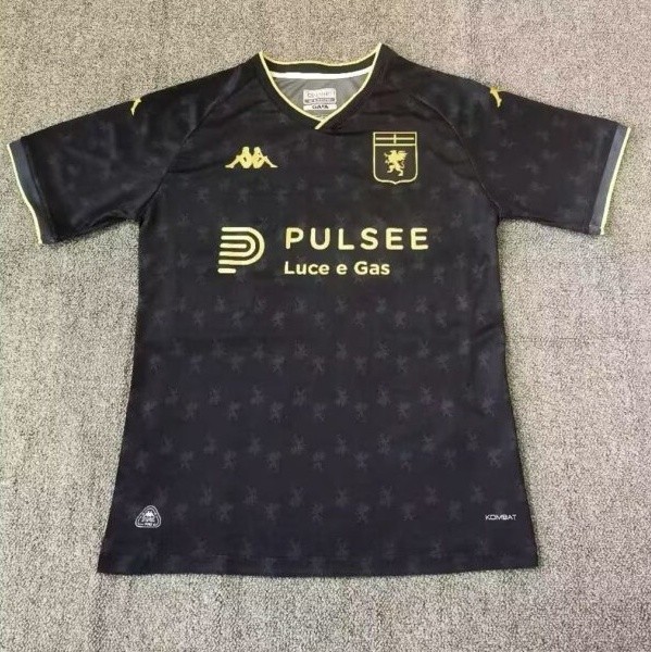 24-25 Genoa black Fans Soccer Jersey