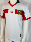 1998 Morocco Away White Retro Soccer Jersey