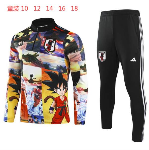 24-25 Japan High Quality Kids Half Pull Tracksuit