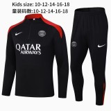 24-25 PSG High Quality Kids Half Pull Tracksuit