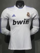 2010-2011 RMA Home Player Version Long Sleeve Retro Soccer Jersey 长袖球员