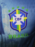 24-25 Brazil Blue Special Edition Player Version Soccer Jersey
