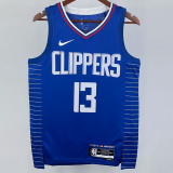 22-23 Clippers GEORGE #13 Blue Top Quality Hot Pressing NBA Jersey
