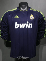2012-2013 RMA Away Player Version Long Sleeve Retro Soccer Jersey 长袖球员
