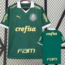 24-25 Palmeiras Home Print All Sponsor Fans Soccer Jersey 24-25 Palmeiras Home Print All Sponsor Fans Soccer Jersey